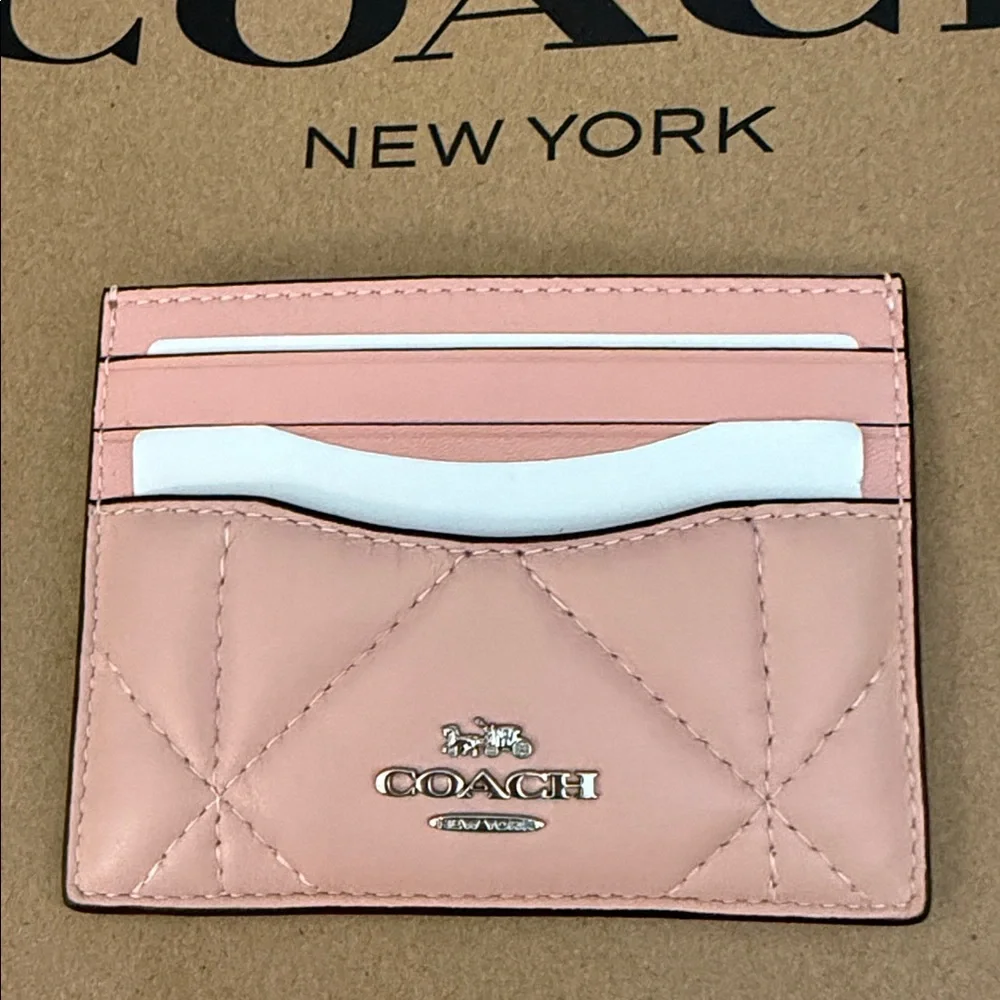 Coach Pink Card Holder - Picture 1 of 3